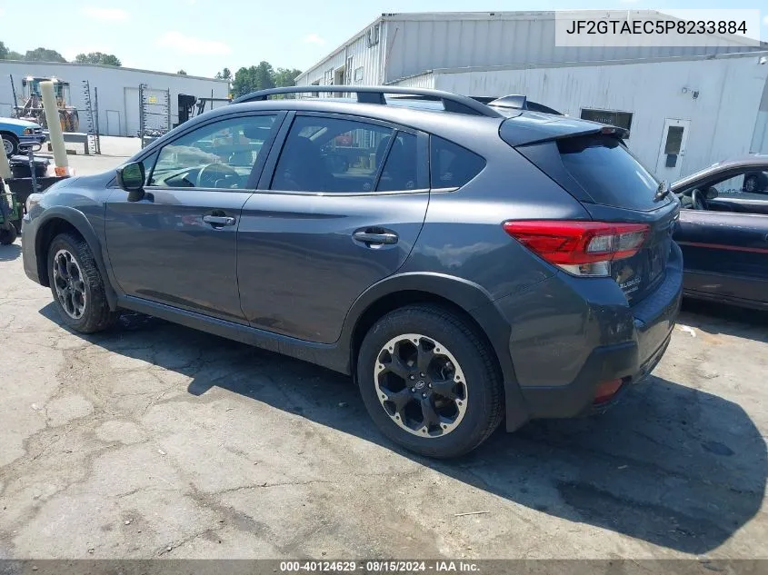 2023 Subaru Crosstrek Premium VIN: JF2GTAEC5P8233884 Lot: 40124629