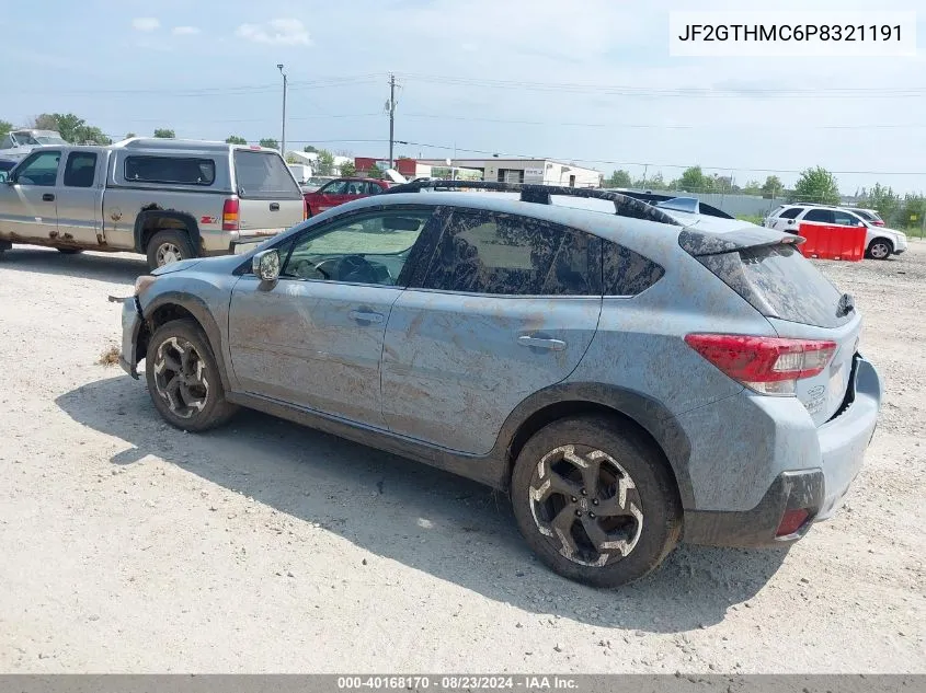 2023 Subaru Crosstrek Limited VIN: JF2GTHMC6P8321191 Lot: 40168170