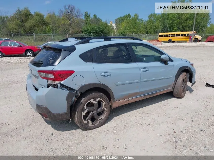 JF2GTHMC6P8321191 2023 Subaru Crosstrek Limited