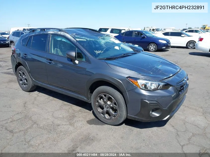 2023 Subaru Crosstrek Sport VIN: JF2GTHRC4PH232891 Lot: 40211484