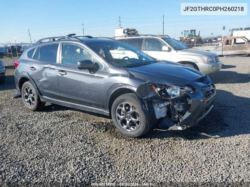 JF2GTHRC0PH260218 2023 Subaru Crosstrek Sport