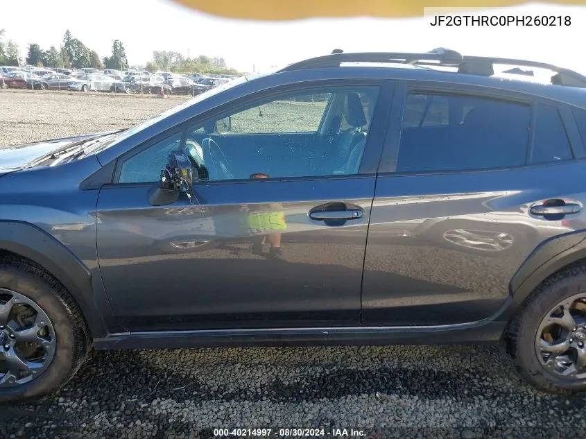 2023 Subaru Crosstrek Sport VIN: JF2GTHRC0PH260218 Lot: 40214997