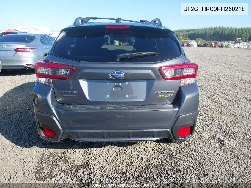 JF2GTHRC0PH260218 2023 Subaru Crosstrek Sport