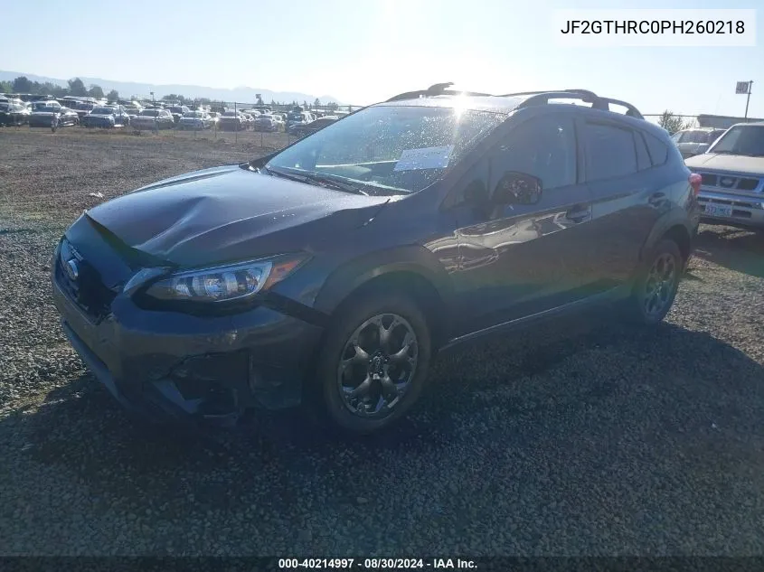 JF2GTHRC0PH260218 2023 Subaru Crosstrek Sport