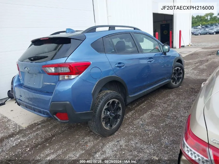 2023 Subaru Crosstrek Premium VIN: JF2GTAECXPH216000 Lot: 40219728