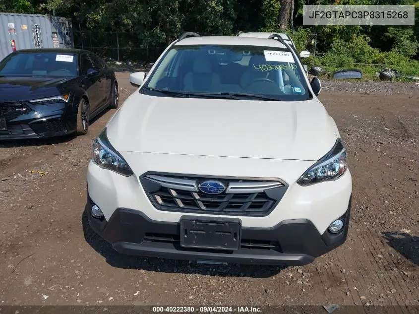 2023 Subaru Crosstrek Premium VIN: JF2GTAPC3P8315268 Lot: 40222380