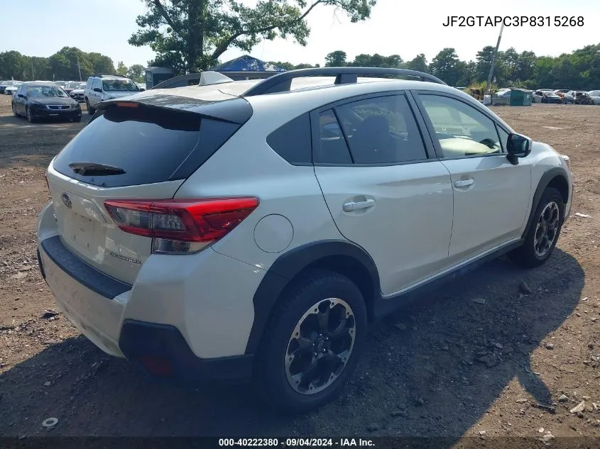 JF2GTAPC3P8315268 2023 Subaru Crosstrek Premium