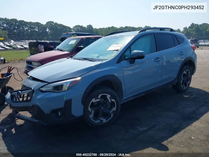 2023 Subaru Crosstrek Limited VIN: JF2GTHNC0PH293452 Lot: 40232768