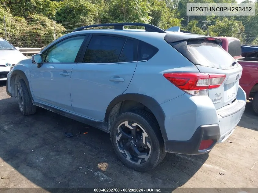 2023 Subaru Crosstrek Limited VIN: JF2GTHNC0PH293452 Lot: 40232768