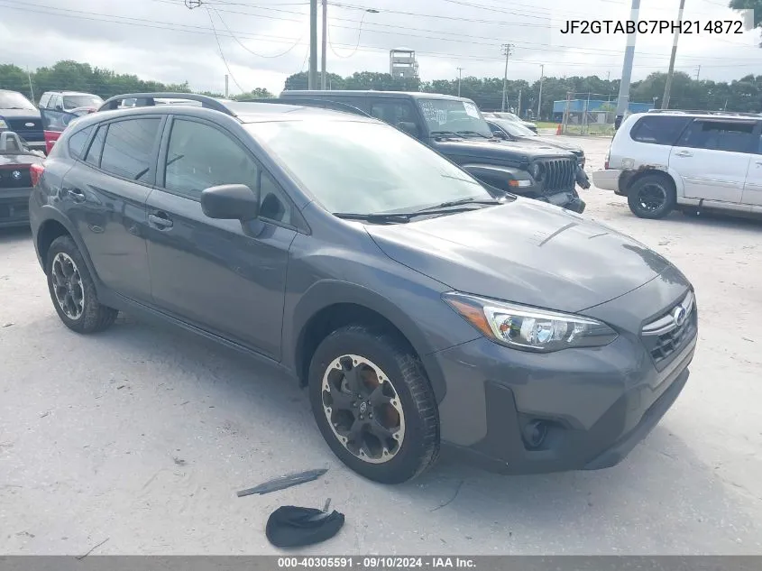 2023 Subaru Crosstrek VIN: JF2GTABC7PH214872 Lot: 40305591