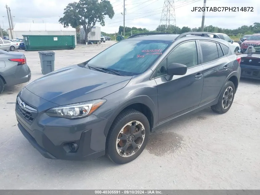 2023 Subaru Crosstrek VIN: JF2GTABC7PH214872 Lot: 40305591