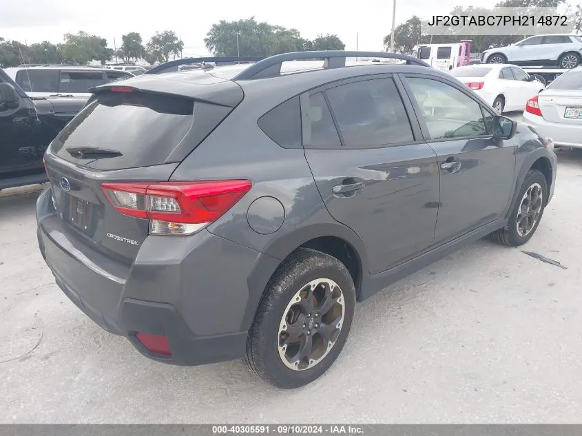 2023 Subaru Crosstrek VIN: JF2GTABC7PH214872 Lot: 40305591