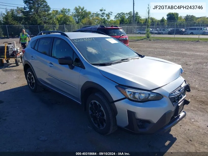 2023 Subaru Crosstrek VIN: JF2GTABC4PH243746 Lot: 40318664