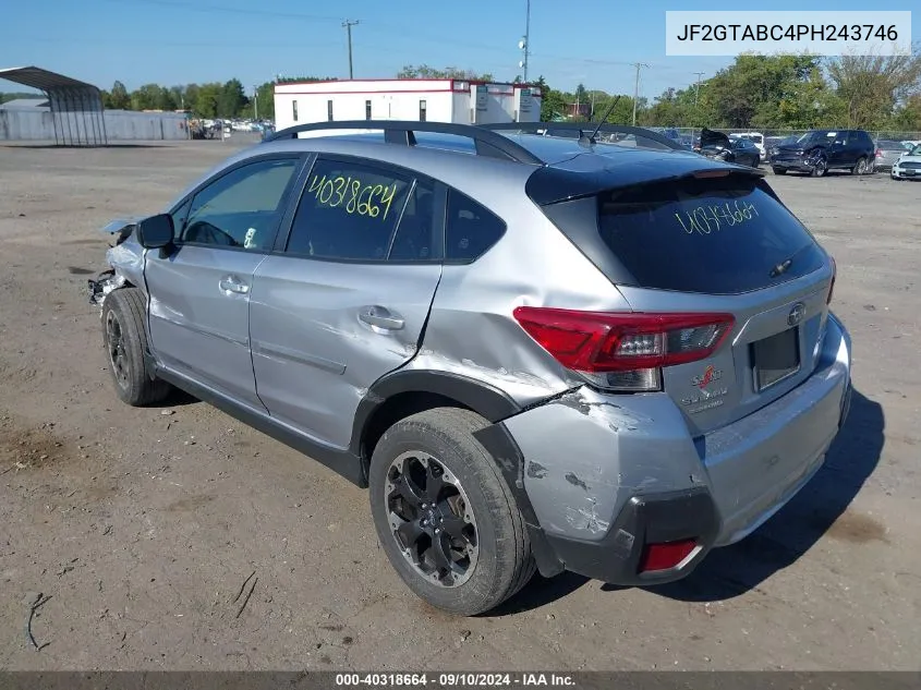 2023 Subaru Crosstrek VIN: JF2GTABC4PH243746 Lot: 40318664