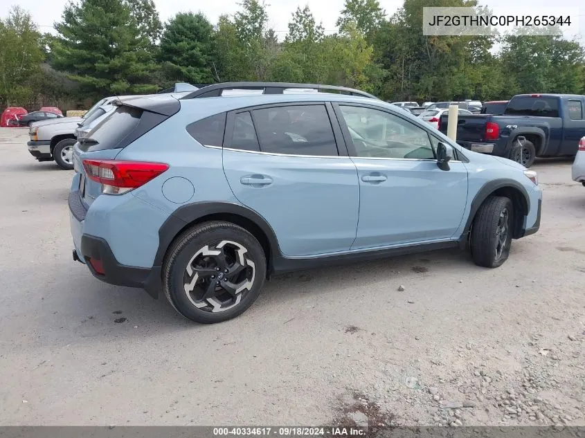 2023 Subaru Crosstrek Limited VIN: JF2GTHNC0PH265344 Lot: 40334617