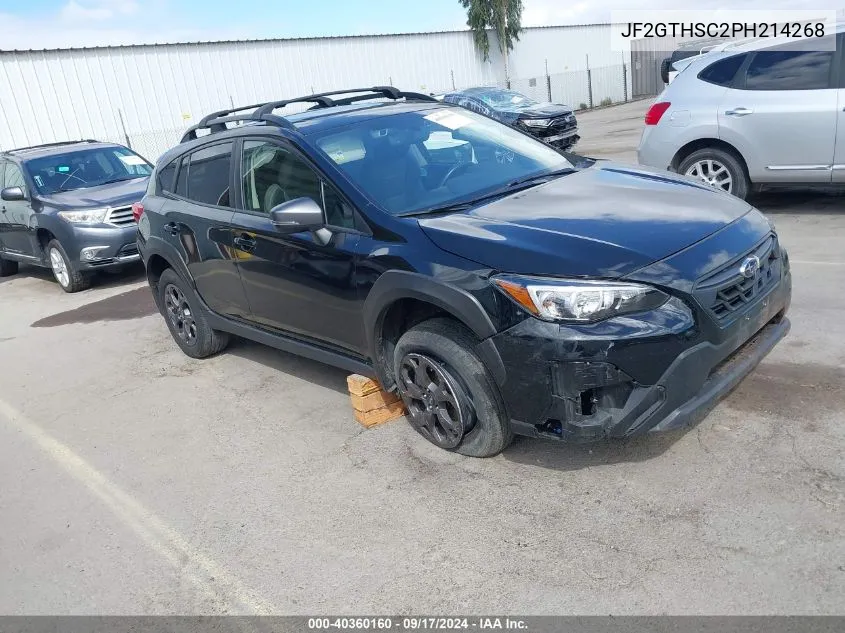 2023 Subaru Crosstrek Sport VIN: JF2GTHSC2PH214268 Lot: 40360160