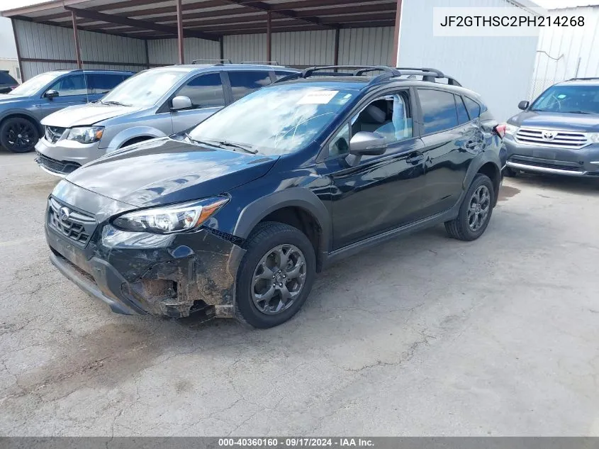 2023 Subaru Crosstrek Sport VIN: JF2GTHSC2PH214268 Lot: 40360160