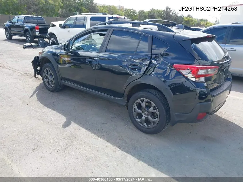 2023 Subaru Crosstrek Sport VIN: JF2GTHSC2PH214268 Lot: 40360160