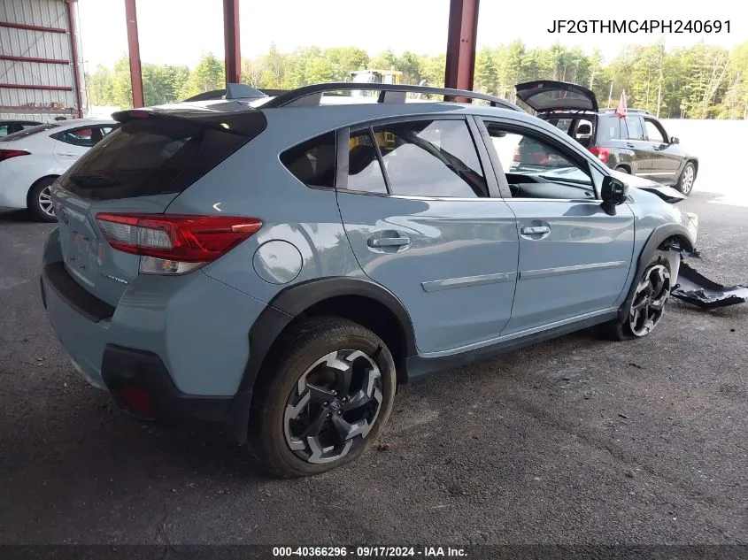 2023 Subaru Crosstrek Limited VIN: JF2GTHMC4PH240691 Lot: 40366296