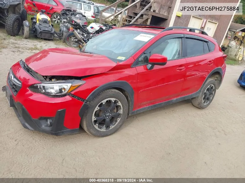 2023 Subaru Crosstrek Premium VIN: JF2GTAEC6PH275884 Lot: 40368318