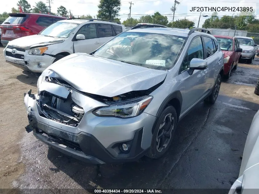 2023 Subaru Crosstrek Limited VIN: JF2GTHNC4PH243895 Lot: 40394434