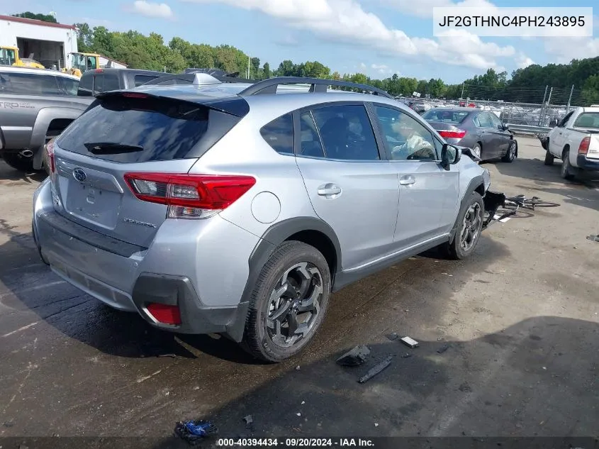 2023 Subaru Crosstrek Limited VIN: JF2GTHNC4PH243895 Lot: 40394434