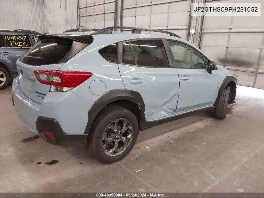 2023 Subaru Crosstrek Sport VIN: JF2GTHSC9PH231052 Lot: 40399984