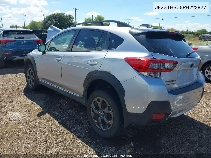 2023 Subaru Crosstrek Sport VIN: JF2GTHSC6PH223877 Lot: 40403206