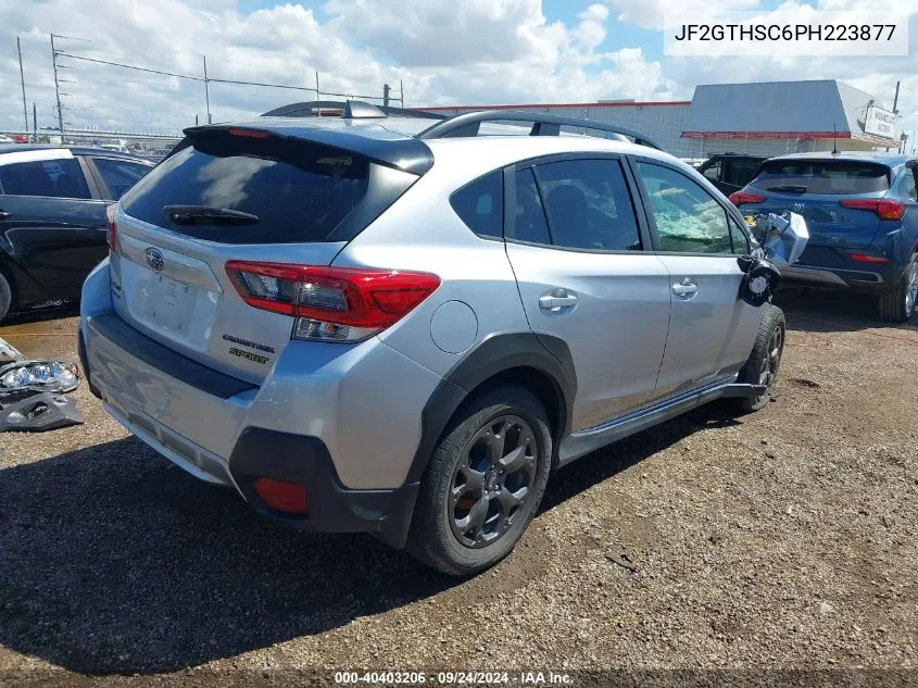 2023 Subaru Crosstrek Sport VIN: JF2GTHSC6PH223877 Lot: 40403206