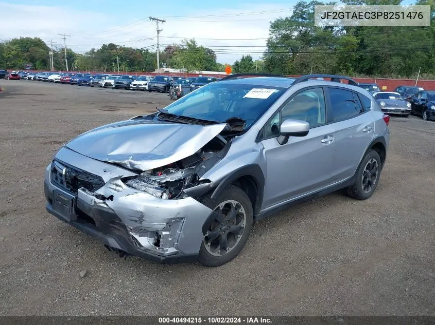 2023 Subaru Crosstrek Premium VIN: JF2GTAEC3P8251476 Lot: 40494215