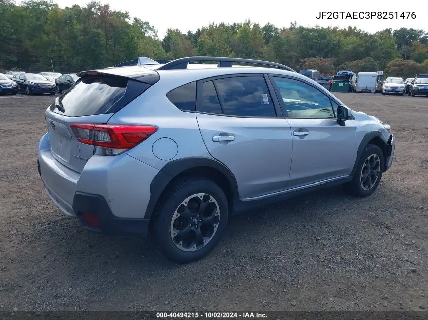 2023 Subaru Crosstrek Premium VIN: JF2GTAEC3P8251476 Lot: 40494215