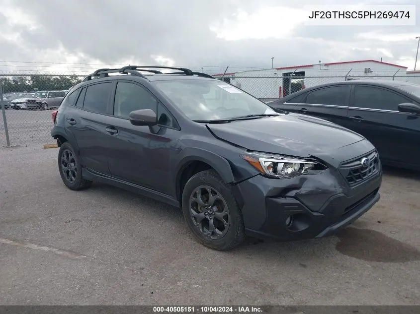 2023 Subaru Crosstrek Sport VIN: JF2GTHSC5PH269474 Lot: 40505151