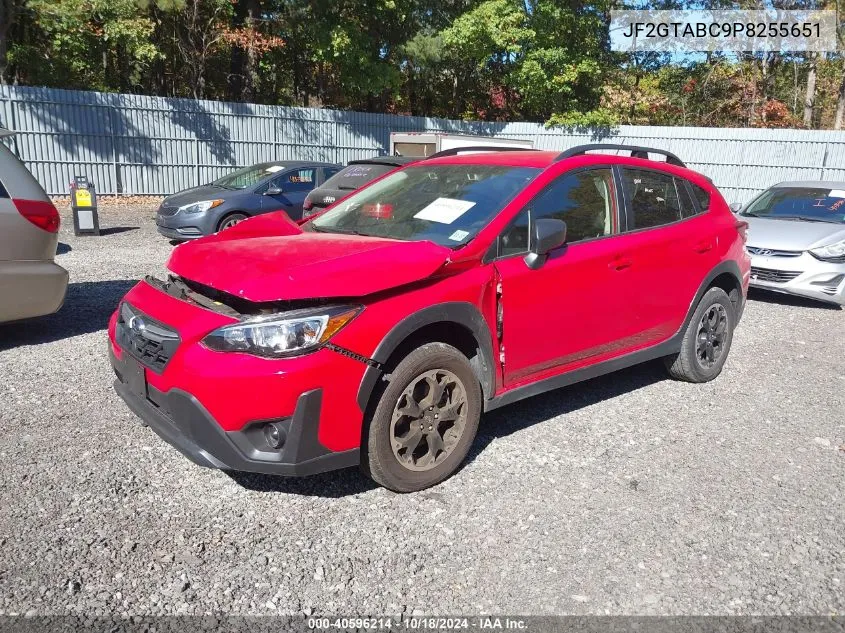 2023 Subaru Crosstrek VIN: JF2GTABC9P8255651 Lot: 40596214