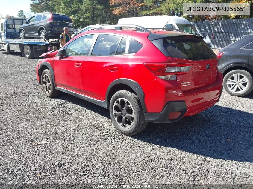 2023 Subaru Crosstrek VIN: JF2GTABC9P8255651 Lot: 40596214