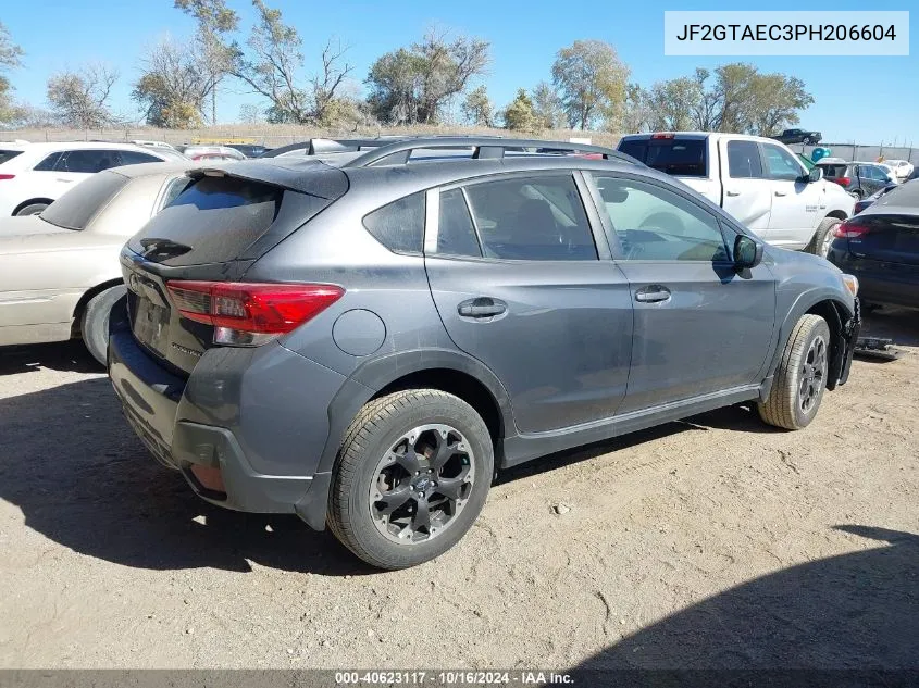 2023 Subaru Crosstrek Premium VIN: JF2GTAEC3PH206604 Lot: 40623117