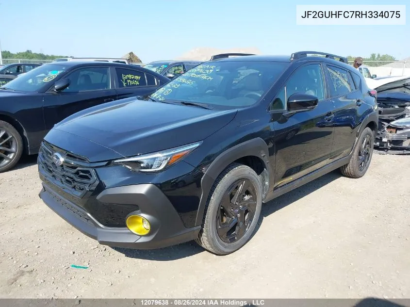 2024 Subaru Crosstrek Sport VIN: JF2GUHFC7RH334075 Lot: 12079638