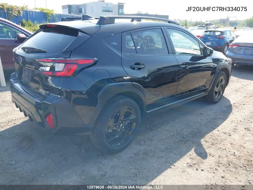 2024 Subaru Crosstrek Sport VIN: JF2GUHFC7RH334075 Lot: 12079638