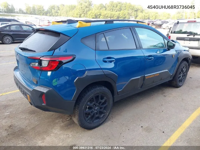 2024 Subaru Crosstrek Wilderness VIN: 4S4GUHU68R3736045 Lot: 39931316