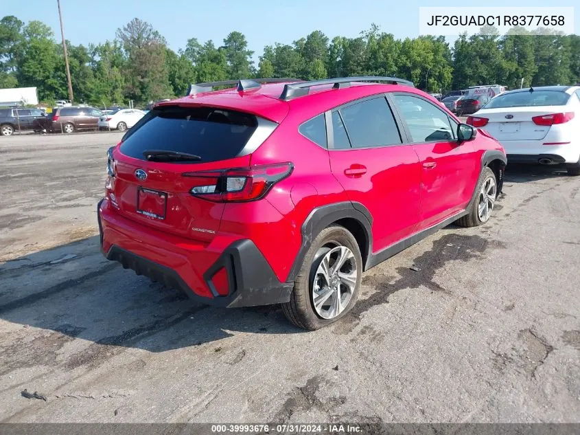 2024 Subaru Crosstrek Premium VIN: JF2GUADC1R8377658 Lot: 39993676