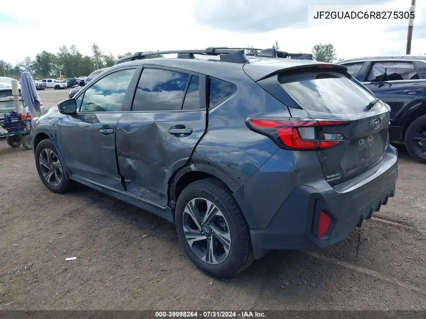 2024 Subaru Crosstrek Premium VIN: JF2GUADC6R8275305 Lot: 39998264