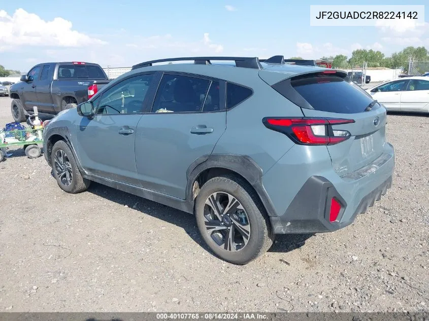 2024 Subaru Crosstrek Premium VIN: JF2GUADC2R8224142 Lot: 40107765