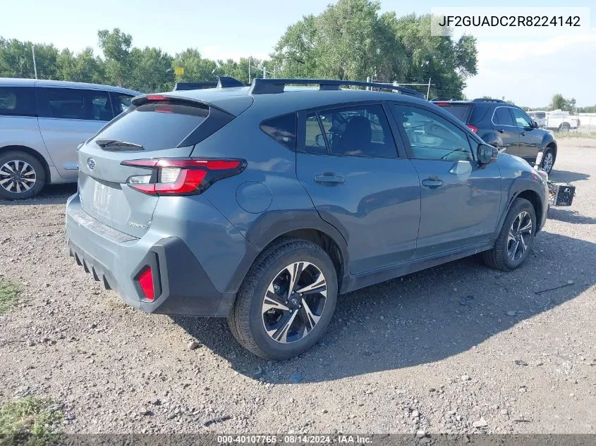 2024 Subaru Crosstrek Premium VIN: JF2GUADC2R8224142 Lot: 40107765