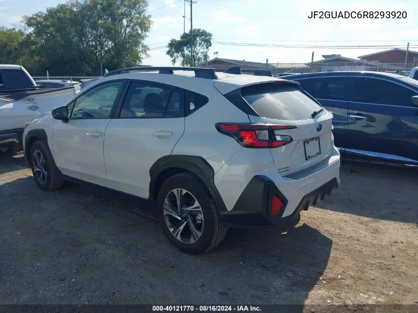 2024 Subaru Crosstrek Premium VIN: JF2GUADC6R8293920 Lot: 40121770