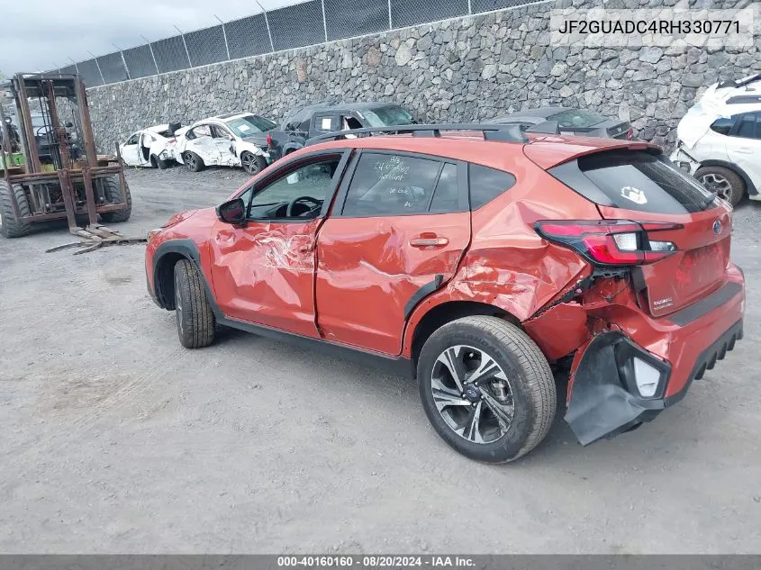 JF2GUADC4RH330771 2024 Subaru Crosstrek Premium