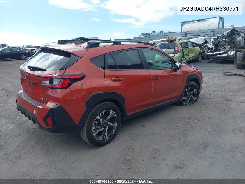 JF2GUADC4RH330771 2024 Subaru Crosstrek Premium