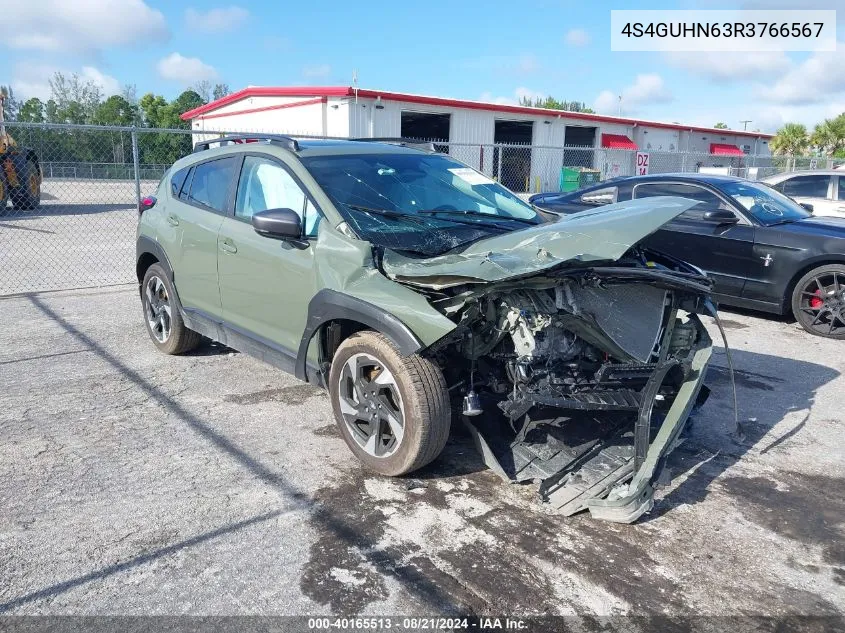 2024 Subaru Crosstrek Limited VIN: 4S4GUHN63R3766567 Lot: 40165513