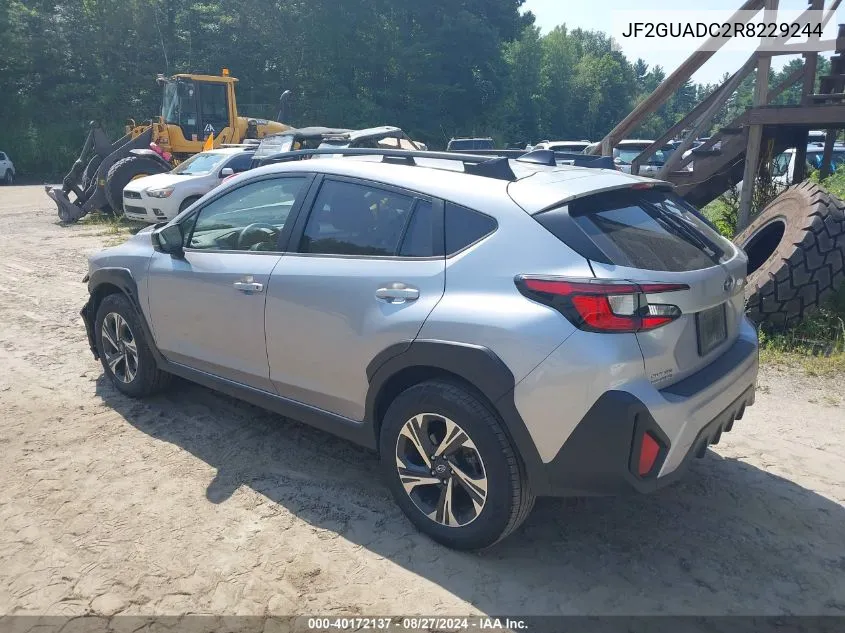 JF2GUADC2R8229244 2024 Subaru Crosstrek Premium