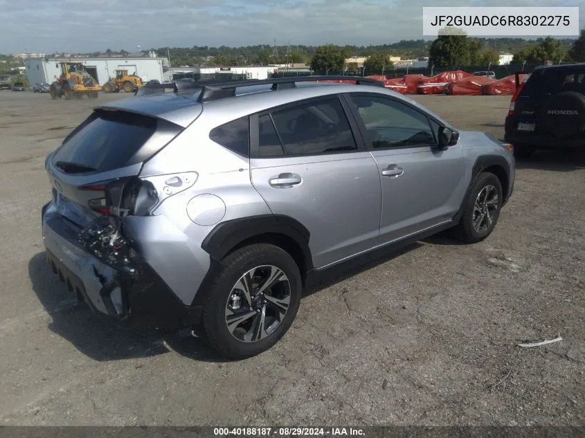 2024 Subaru Crosstrek Premium VIN: JF2GUADC6R8302275 Lot: 40188187