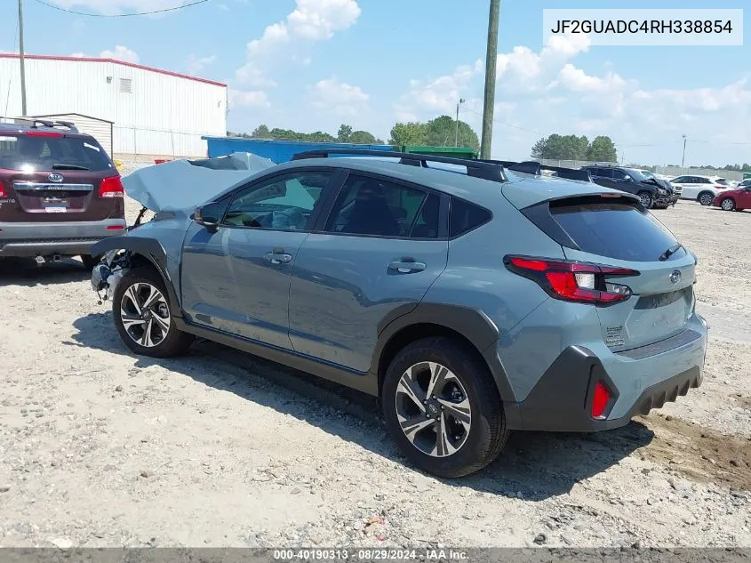 2024 Subaru Crosstrek Premium VIN: JF2GUADC4RH338854 Lot: 40190313