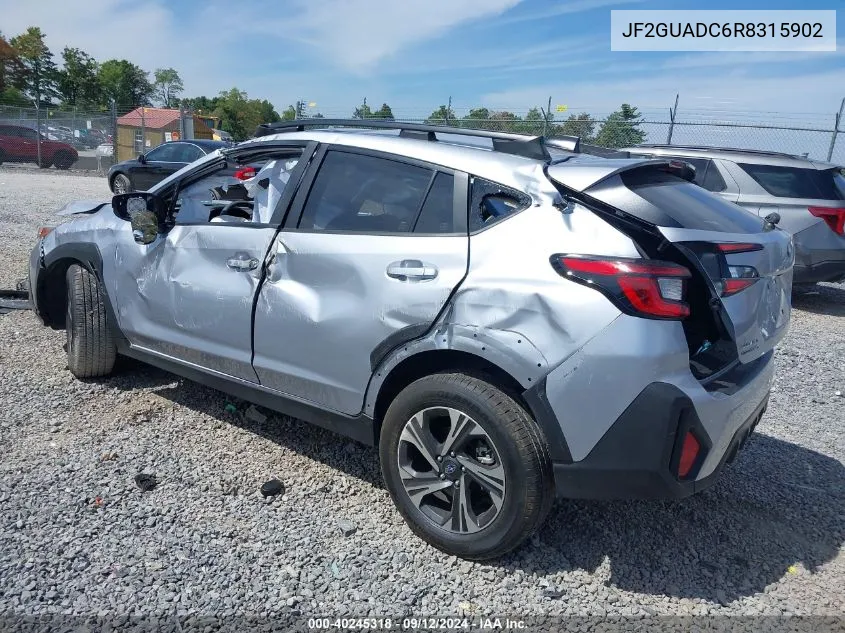 JF2GUADC6R8315902 2024 Subaru Crosstrek Premium